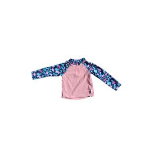 Girls Rash Guard Swim Shirt UPF 50+ Sun Protection Long Sleeve Top